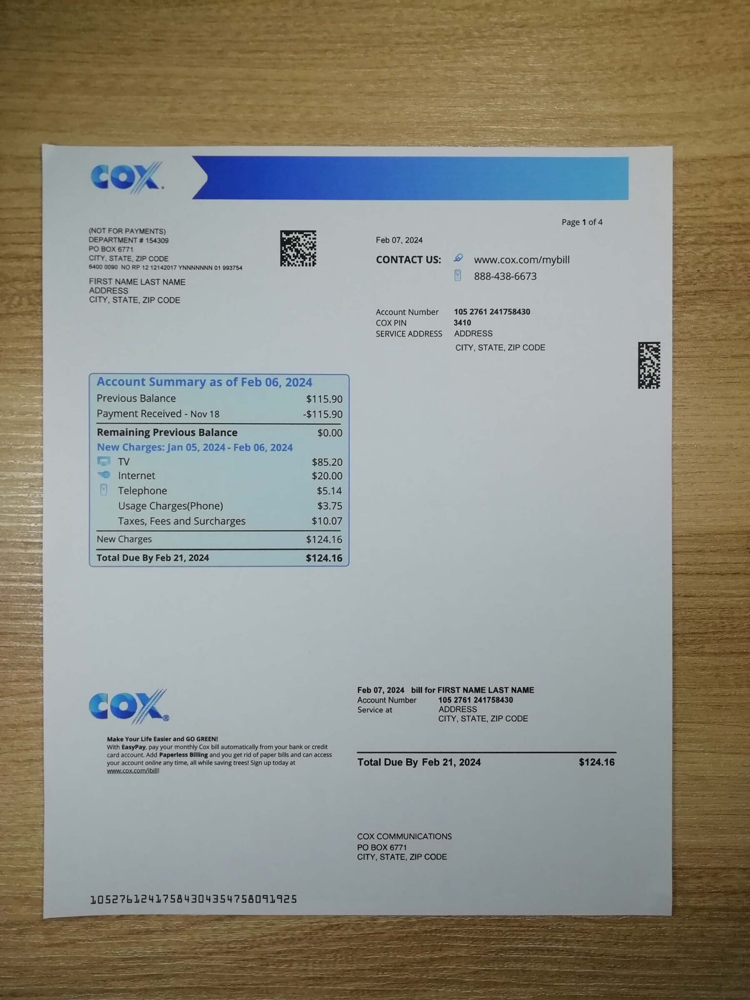 Amazon utility bill for proof of address Fake utility bill for amazon