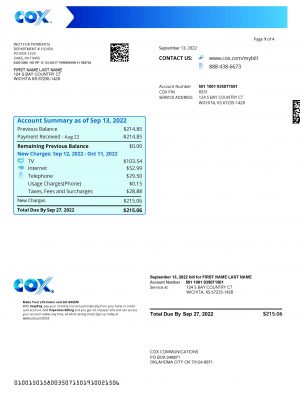 utility bill for proof of address fakeutilitybills