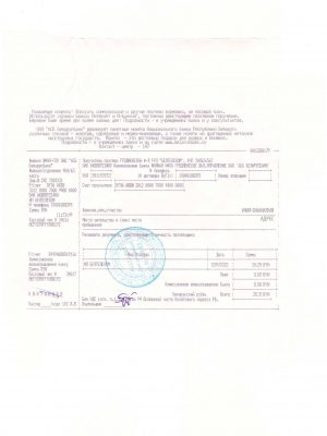 Belorussia fake utility bill for proof of address
