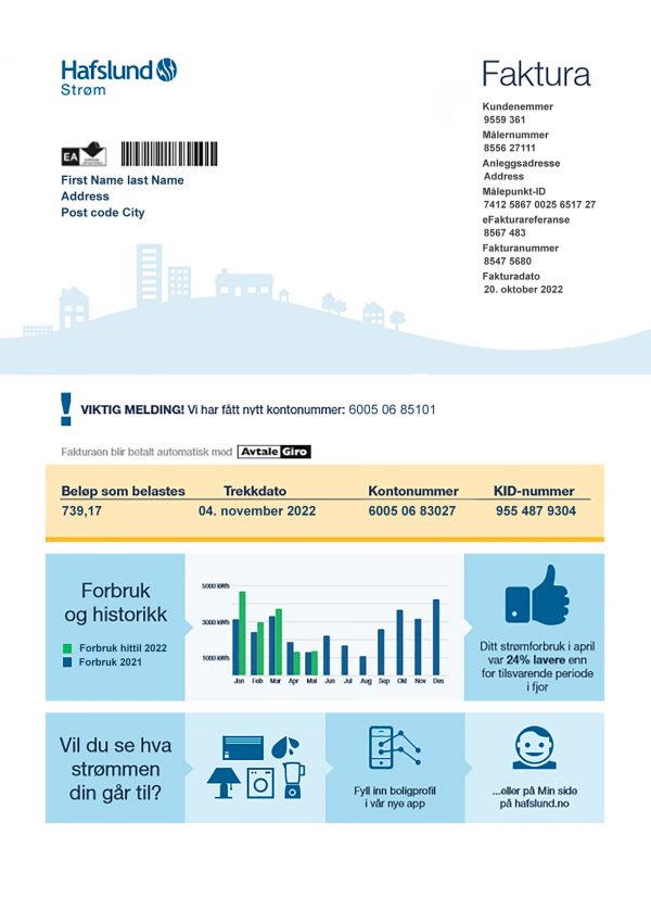 Norway Create Fake utility bill