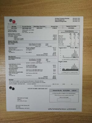 Wisconsin fake utility bill