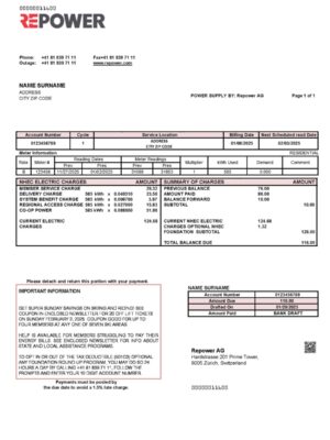 Switzerland RePower A4 utility template – download and edit easily